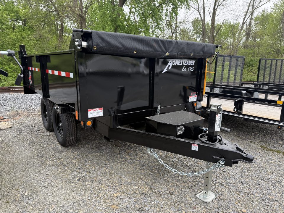 New 2026 Homesteader 6x10 Deckover Dump - 7k - Barn Door Rear