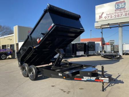 New 2026 Top Hat Trailers DE14 14'x83"x3' Dump Trailer