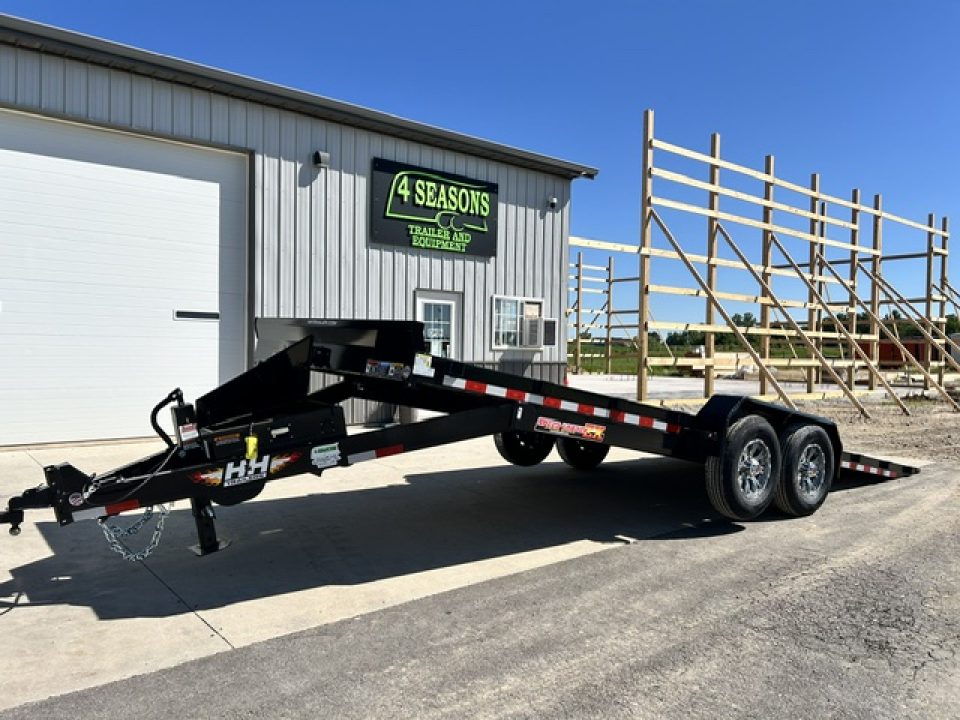 New 2026 H&H Trailers 82"X22' EX 14K SPEEDLOADER POWER TILT alum wheels Car / Racing Trailer