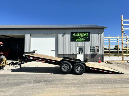 New 2026 H&H Trailers 82"X22' EX 14K SPEEDLOADER POWER TILT alum wheels Car / Racing Trailer