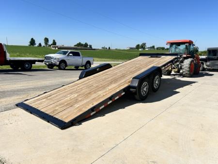 New 2026 H&H Trailers 82"X22' EX 14K SPEEDLOADER POWER TILT alum wheels Car / Racing Trailer