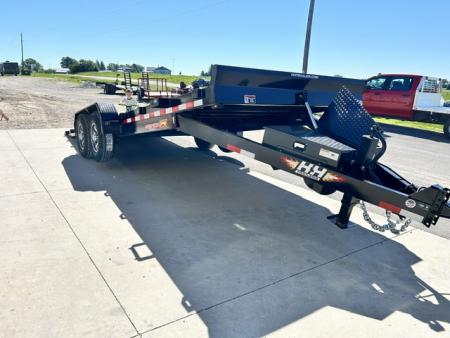 New 2026 H&H Trailers 82"X22' EX 14K SPEEDLOADER POWER TILT alum wheels Car / Racing Trailer