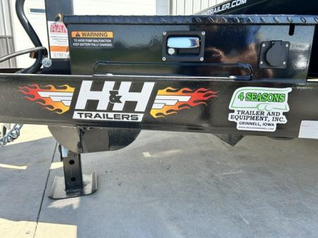 New 2026 H&H Trailers 82"X22' EX 14K SPEEDLOADER POWER TILT alum wheels Car / Racing Trailer