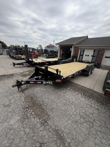 New 2026 Behnke CBCT2016E-S Equipment Trailer 83X20 TA BEAVERTAIL W/RAMPS (GVW:16000) BLACK