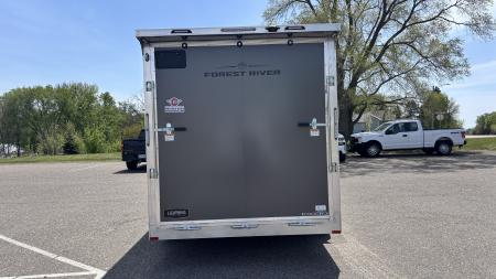 New Lightning 7.5x16 Aluminum Enclosed Trailer - Rear ramp door!