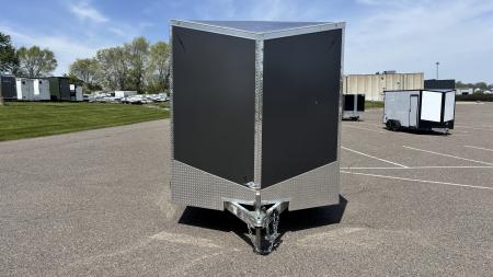 New Lightning 7.5x16 Aluminum Enclosed Trailer - Rear ramp door!