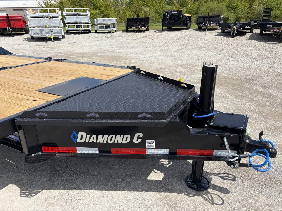 New 2026 Diamond C Trailers HXD210L24X102 (24' X 102") 23K Partial Tilt Equipment Trailer