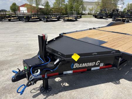 New 2026 Diamond C Trailers HXD210L24X102 (24' X 102") 23K Partial Tilt Equipment Trailer