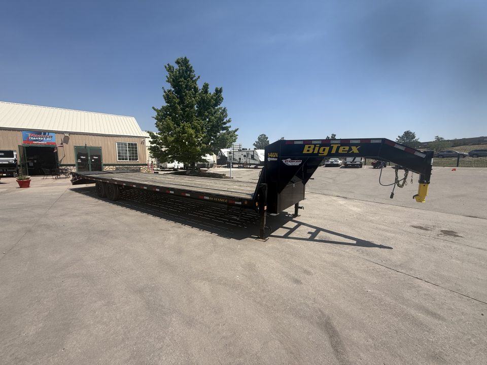 Used 2025 Big Tex Trailers 14GN-33D5A-MRBK Flatbed Trailer