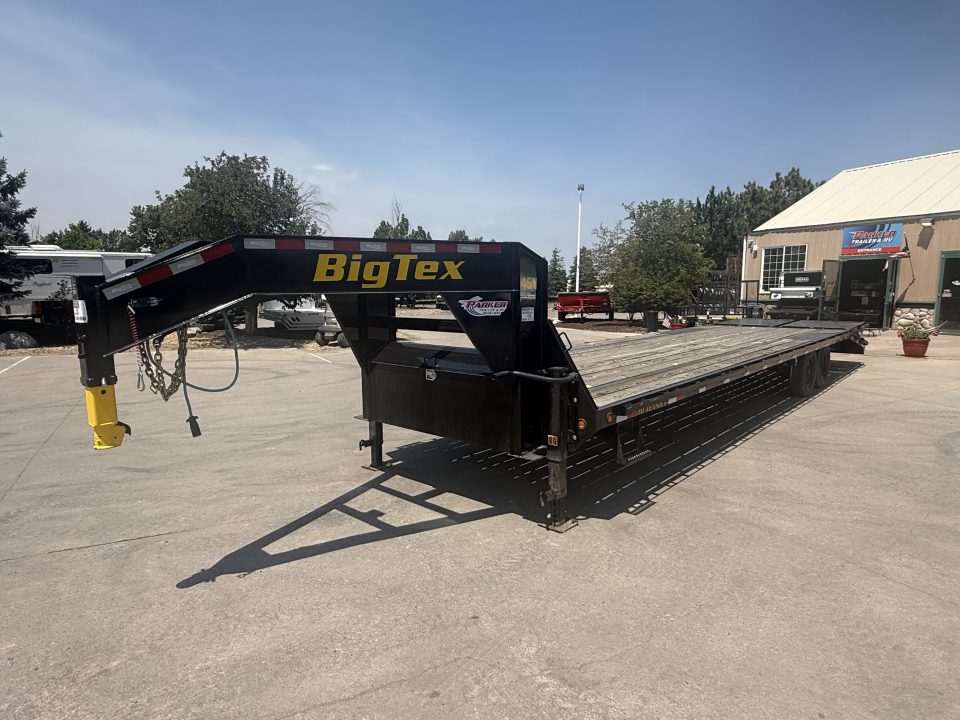 Used 2025 Big Tex Trailers 14GN-33D5A-MRBK Flatbed Trailer