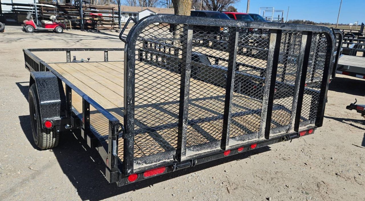 New 2026 PJ TRAILERS 14' x 83 in. Single 5200# Brake Axle Channel Utility Trailer