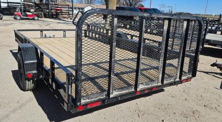 New 2026 PJ TRAILERS 14' x 83 in. Single 5200# Brake Axle Channel Utility Trailer