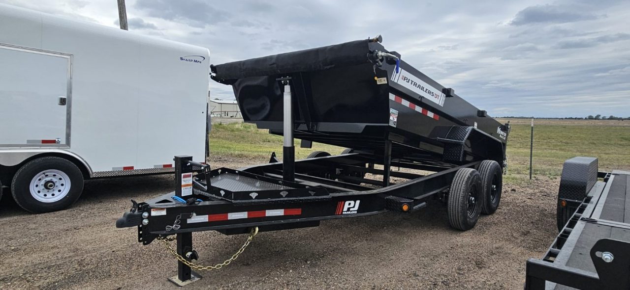 New 2026 PJ Trailers 83" x 14' Telescopic (DT1) Dump Trailer