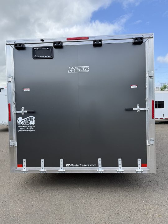 New 2026 ALCOM 8.5x20' EZ Hauler Enclosed XLT Pro Series, Charcoal, Side Door:Curbside Front, 3" Addt'l Box Height Car Hauler