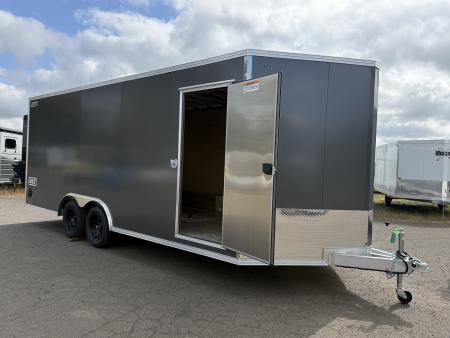 New 2026 ALCOM 8.5x20' EZ Hauler Enclosed XLT Pro Series, Charcoal, Side Door:Curbside Front, 3  Addt'l Box Height Car Hauler
