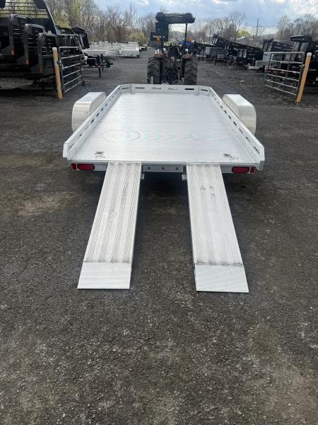 New 2027 Aluma 78"x14 Tandem Axle Utility Trailer w/ Pull Out Ramps