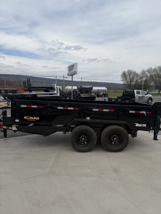 New 2026 CAM 7 X 14 BEAST ** DUAL TELESCOPIC ** 7 GA. FLOOR ** STAB. JACKS ** TARP Dump Trailer