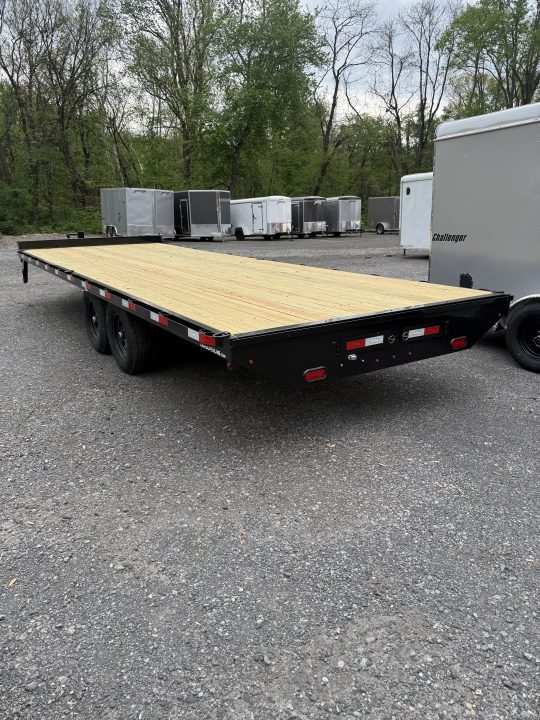 New 2026 Cam 8.5' X 24' Flatbed Deckover Trailer - 14,000# GVWR - Pull-0ut Ramps - TOOLBOX Deckover Trailer