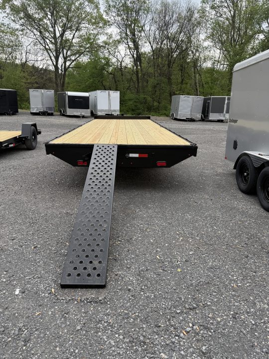 New 2026 Cam 8.5' X 24' Flatbed Deckover Trailer - 14,000# GVWR - Pull-0ut Ramps - TOOLBOX Deckover Trailer