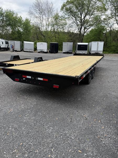 New 2026 Cam 8.5' X 24' Flatbed Deckover Trailer - 14,000# GVWR - Pull-0ut Ramps - TOOLBOX Deckover Trailer