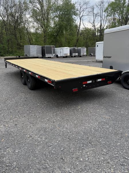 New 2026 Cam 8.5' X 24' Flatbed Deckover Trailer - 14,000# GVWR - Pull-0ut Ramps - TOOLBOX Deckover Trailer