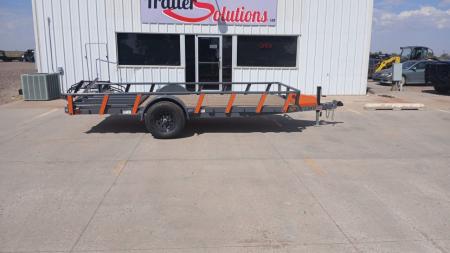 New 2026 RawMaxx UTX14'X77" 5200 LB Brake Axle Utility Trailer