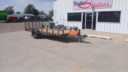 New 2026 RawMaxx UTX14'X77  5200 LB Brake Axle Utility Trailer