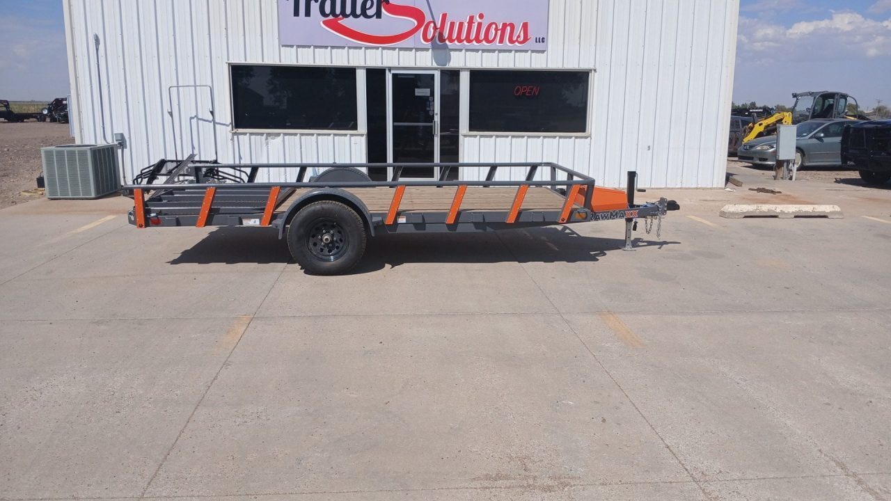 New 2026 RawMaxx UTX14'X77" 5200 LB Brake Axle Utility Trailer