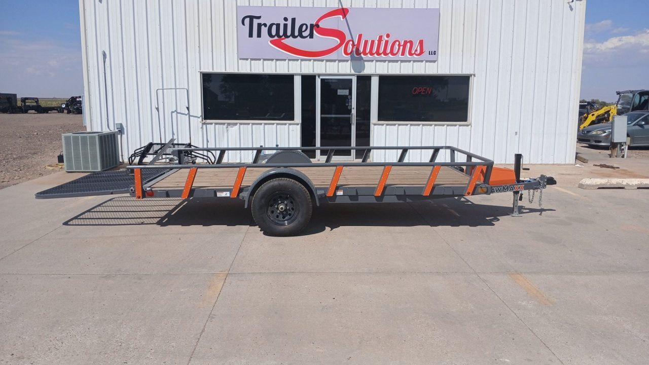 New 2026 RawMaxx UTX14'X77" 5200 LB Brake Axle Utility Trailer