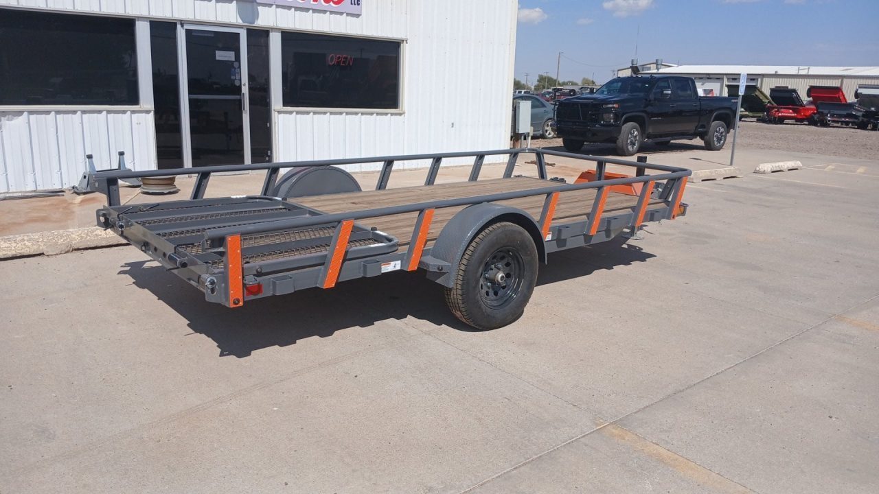New 2026 RawMaxx UTX14'X77" 5200 LB Brake Axle Utility Trailer