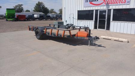 New 2026 RawMaxx UTX14'X77  5200 LB Brake Axle Utility Trailer