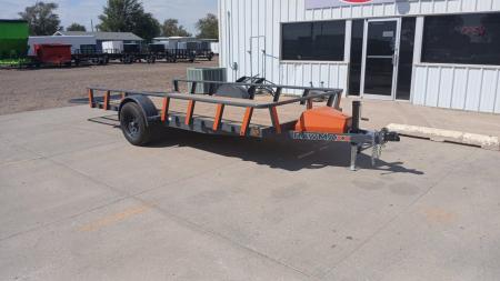 New 2026 RawMaxx UTX14'X77" 5200 LB Brake Axle Utility Trailer