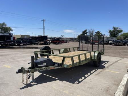 New 2026 RawMaxx UTX14'X77  5200 LB Brake Axle Utility Trailer