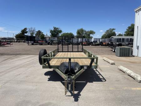 New 2026 RawMaxx UTX14'X77" 5200 LB Brake Axle Utility Trailer