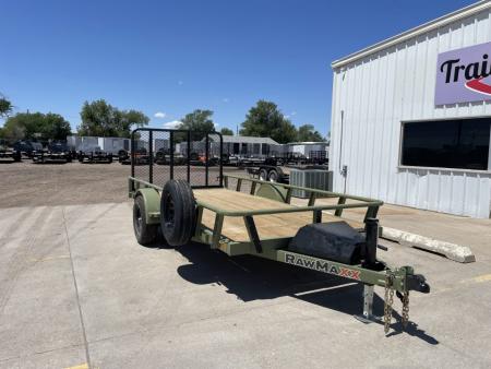 New 2026 RawMaxx UTX14'X77" 5200 LB Brake Axle Utility Trailer