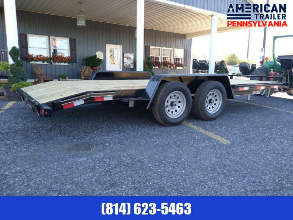 New Quality Trailers Pro Grade Wood Deck Car Hauler - 8500 GVWR - 18'