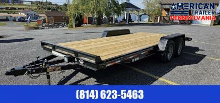New Quality Trailers Pro Grade Wood Deck Car Hauler - 8500 GVWR - 18'