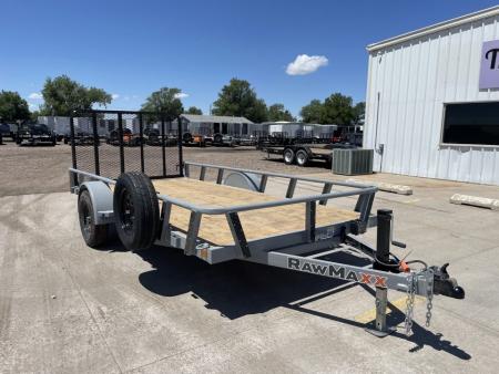New 2026 RawMaxx UTX 14' x 77" Utility Trailer