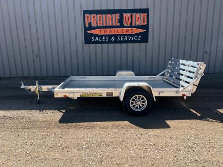 Used 2025 Aluma 10' 7210H-BT Utility Trailer