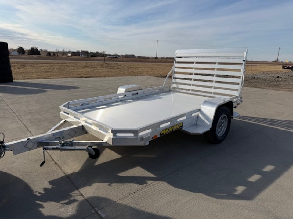 New 2027 Aluma 7710H-S-TG Utility Trailer Straight Tailgate