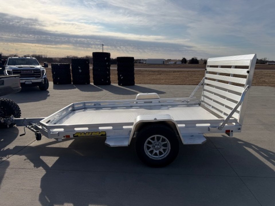 New 2027 Aluma 7710H-S-TG Utility Trailer Straight Tailgate