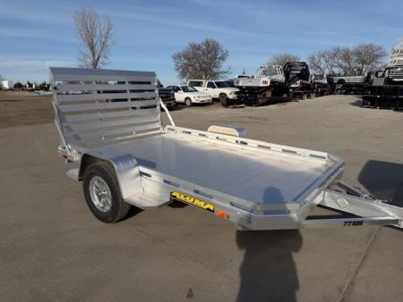New 2027 Aluma 7710H-S-TG Utility Trailer Straight Tailgate