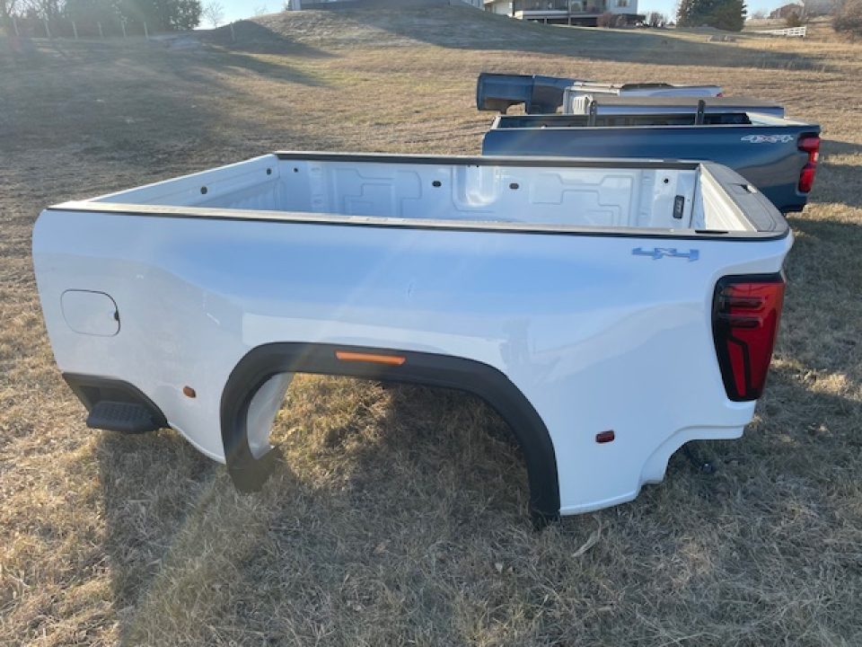 New 2024 Pickup box 2020-Current GMC 8ft Dually Pickup bed White