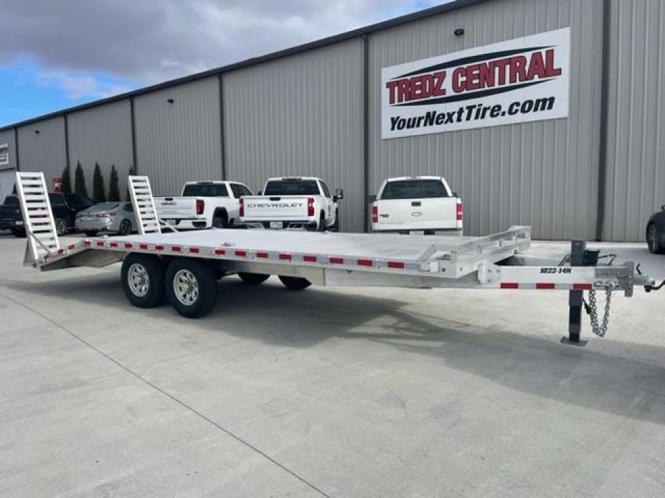 New 2025 Aluma 1022-14K Aluminum Deckover Equipment Trailer