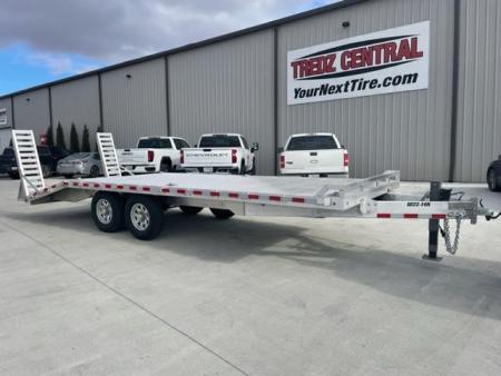 New 2025 Aluma 1022-14K Aluminum Deckover Equipment Trailer