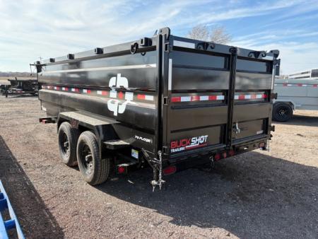 New 2026 Buckshot TLP416 Low Profile Dump Trailer 7x16ft 4ft tall sides