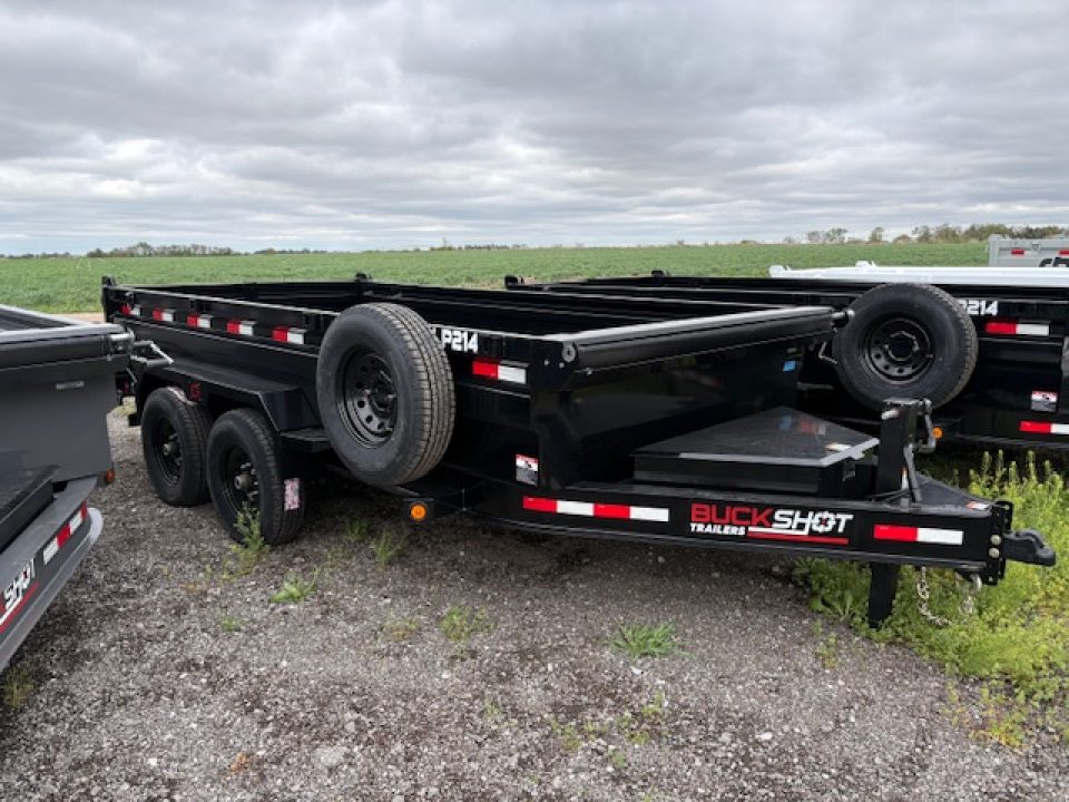 New 2026 Buckshot LP214 Low Profile Dump Trailer 83x14ft 7 Gauge Floor Dump Trailer