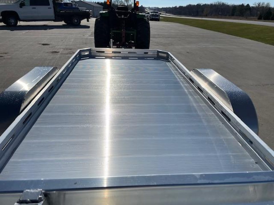 New 2026 Aluma 78x14ft Tandem Axle Bi fold Ramp Gate Utility Trailer