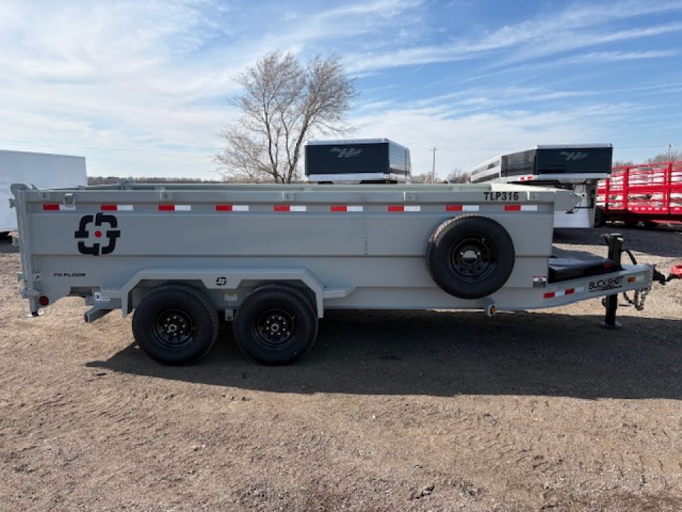 New 2026 Buckshot TLP316 Low Profile Dump Trailer 7x16ft 3ft tall sides 7k axles
