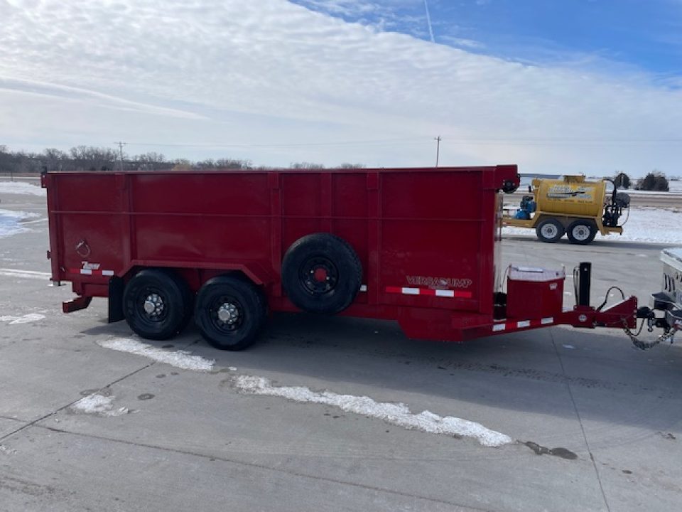 Used 2024 Midsota HV16-BP-154 Dump Trailer 4ft tall sides 7k axles